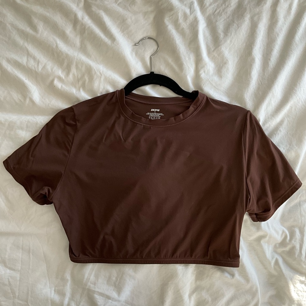 SKIMS Fits Everybody Super Cropped T-Shirt